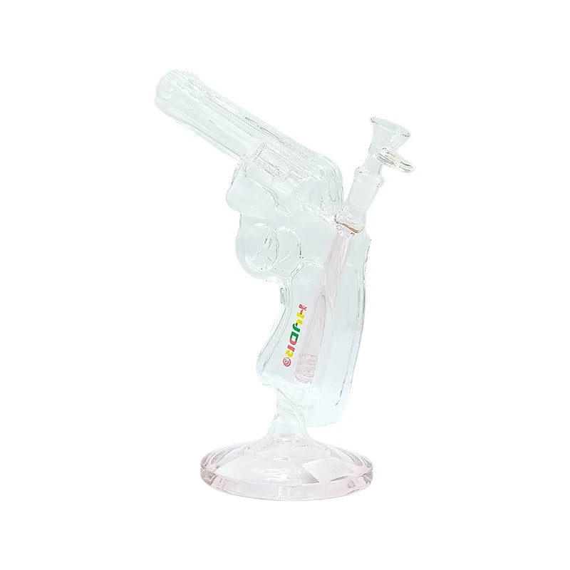 9" Revolver-Shaped Glass Water Pipe