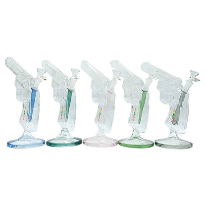 9" Revolver-Shaped Glass Water Pipe
