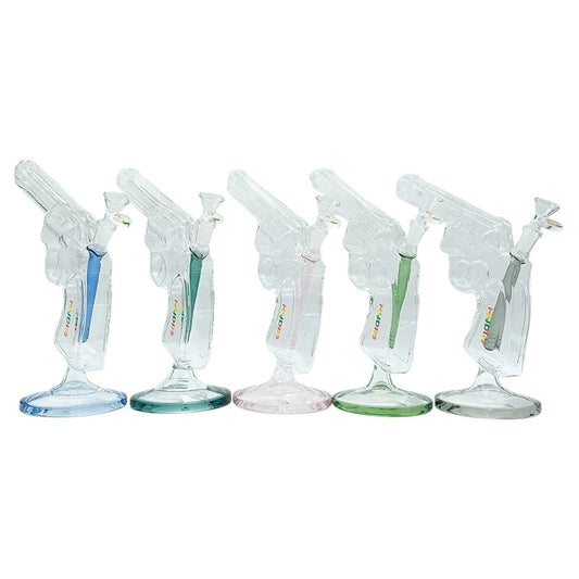 9" Revolver-Shaped Glass Water Pipe