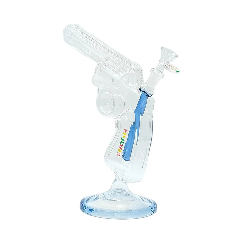 9" Revolver-Shaped Glass Water Pipe