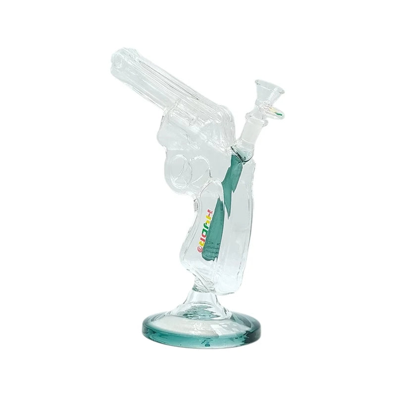 9" Revolver-Shaped Glass Water Pipe
