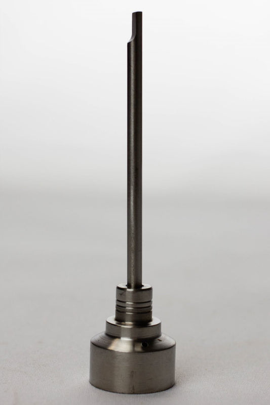 Titianium cap with dab tool and one hole