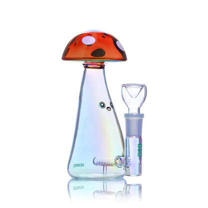 Hemper | 5.75" Trippy Shroom Glass Bong – Iridescent Finish