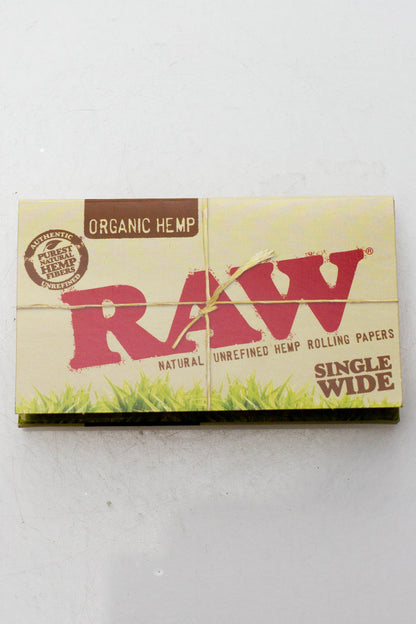 Raw organic hemp rolling paper