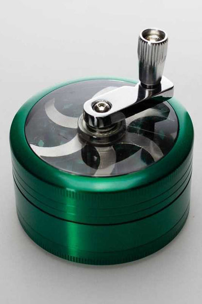 3 parts aluminum herb grinder with handle
