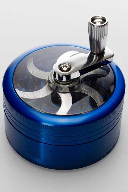 3 parts aluminum herb grinder with handle