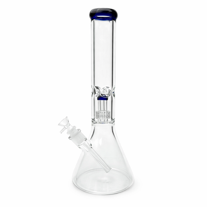 Z16" Color-Accented Glass Water Bong with Percolator
