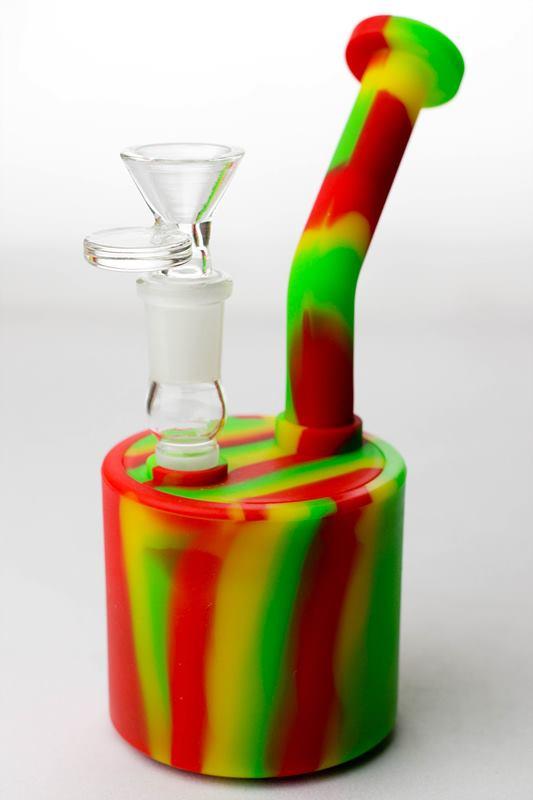 7" Detachable silicone bubbler