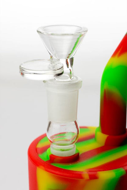 7" Detachable silicone bubbler