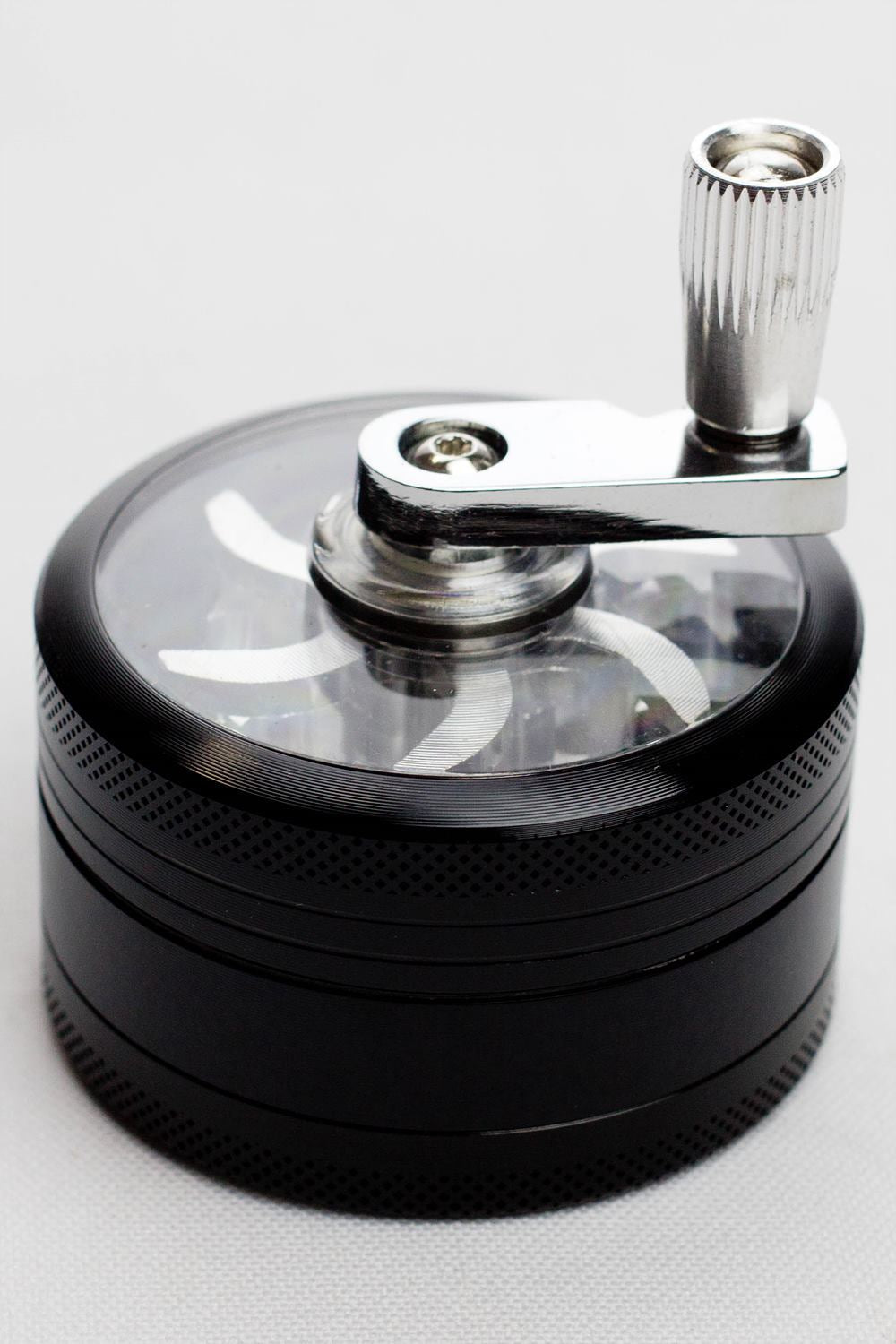 3 parts infyniti aluminium herb grinder w/handle ( GR5341 )