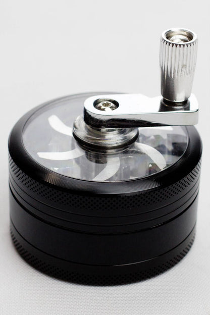 3 parts infyniti aluminium herb grinder w/handle ( GR5341 )