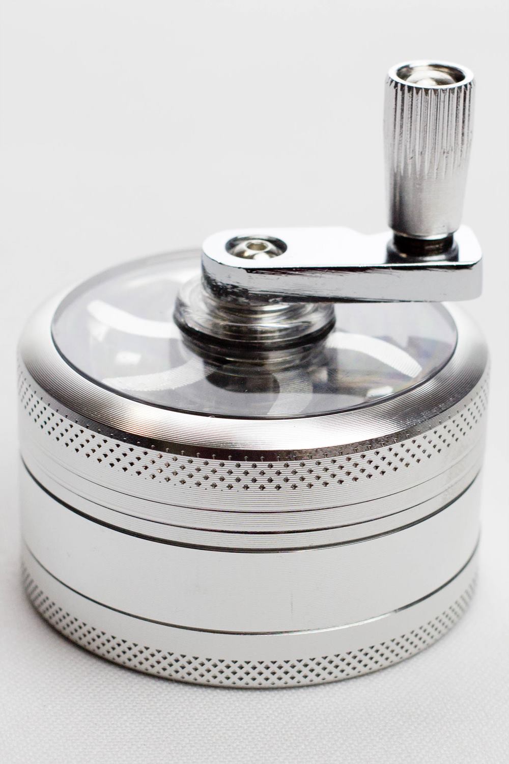 3 parts infyniti aluminium herb grinder w/handle ( GR5341 )