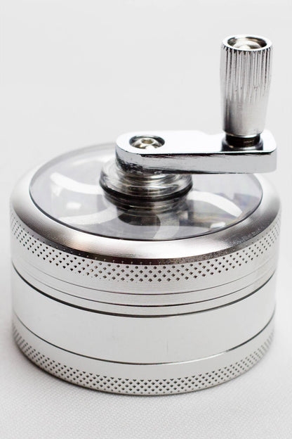 3 parts infyniti aluminium herb grinder w/handle ( GR5341 )