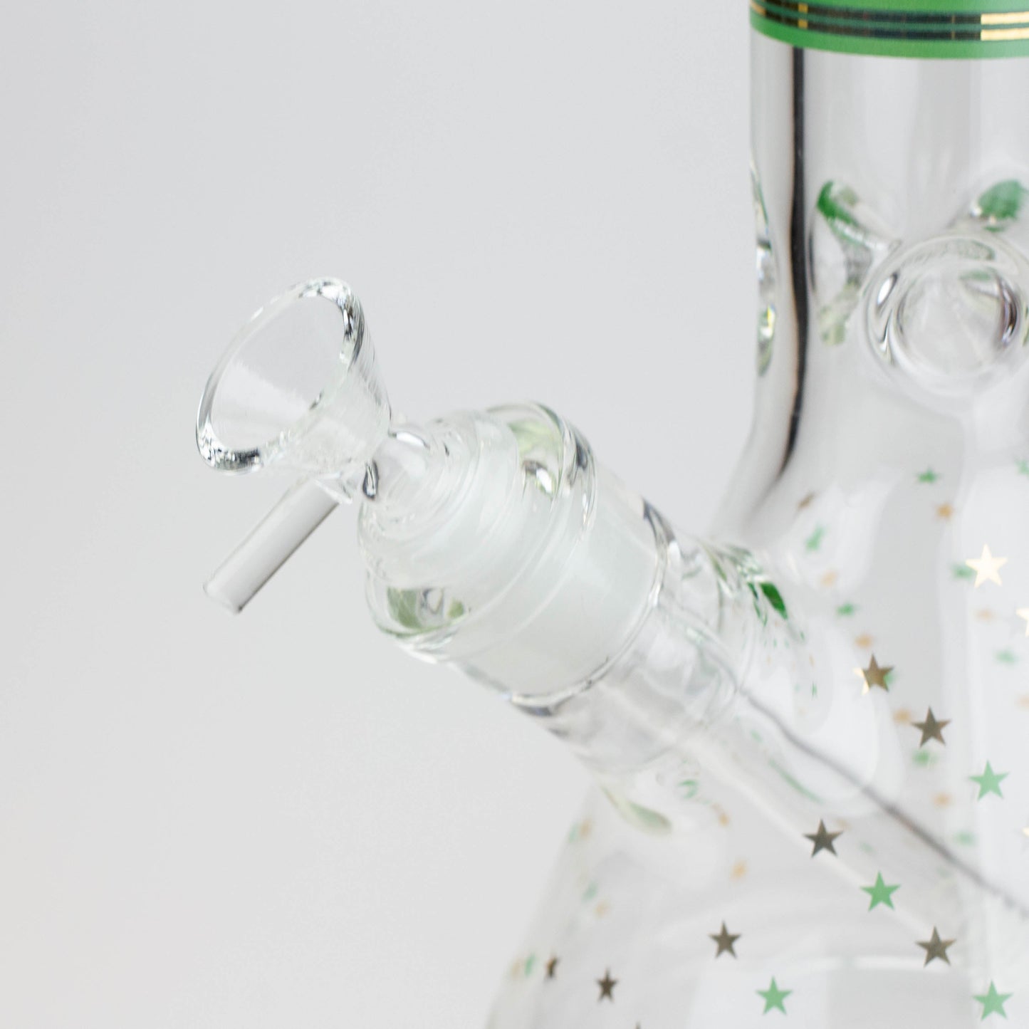 17.5" Star 7 mm glass water bong