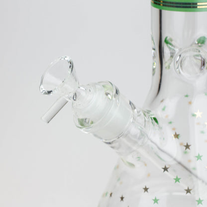 17.5" Star 7 mm glass water bong