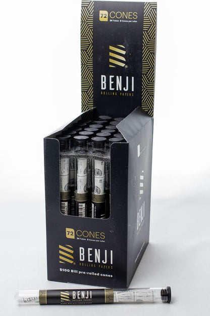 BENJI $100 BILL printed pre-rolled cones - 24 packs