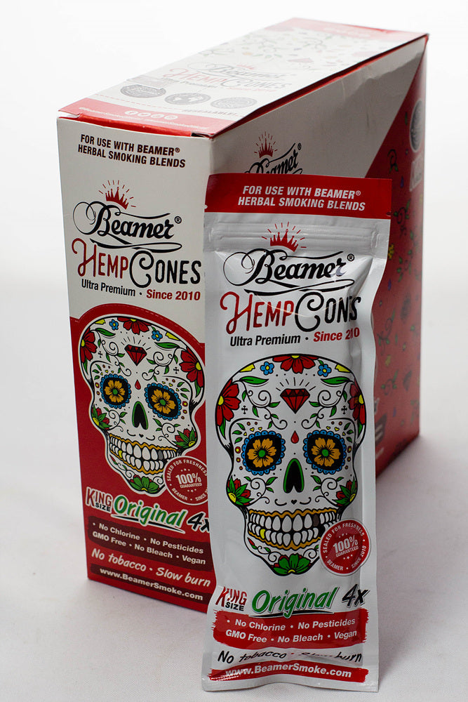 Beamer King size vegan hemp cone 15 pack per box
