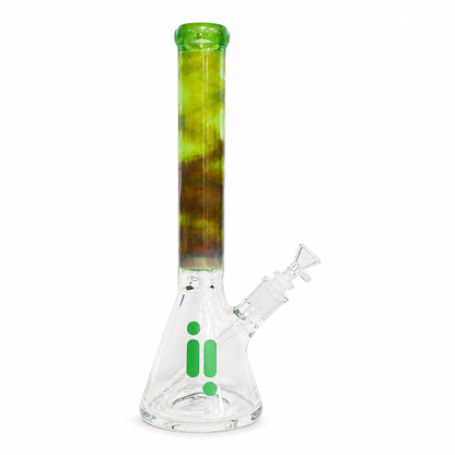 Infyniti | 16" 7mm Branded Glass Beaker Bong with Tornado Perc