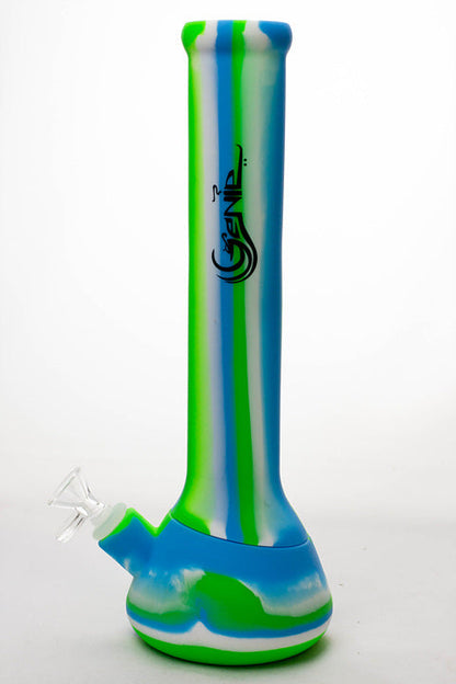 13" Genie mixed color Silicone detachable beaker water bong