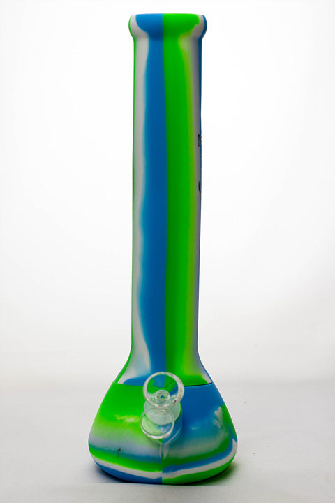 13" Genie mixed color Silicone detachable beaker water bong