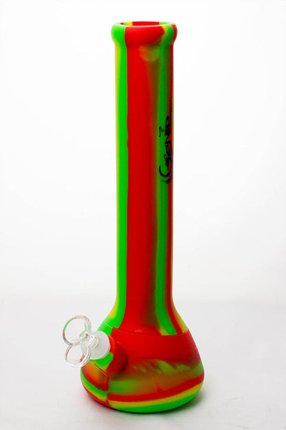 13" Genie mixed color Silicone detachable beaker water bong