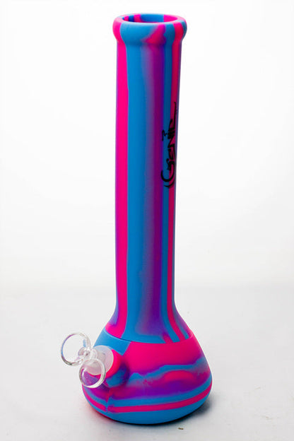 13" Genie mixed color Silicone detachable beaker water bong