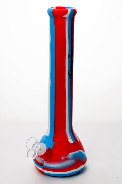 13" Genie mixed color Silicone detachable beaker water bong