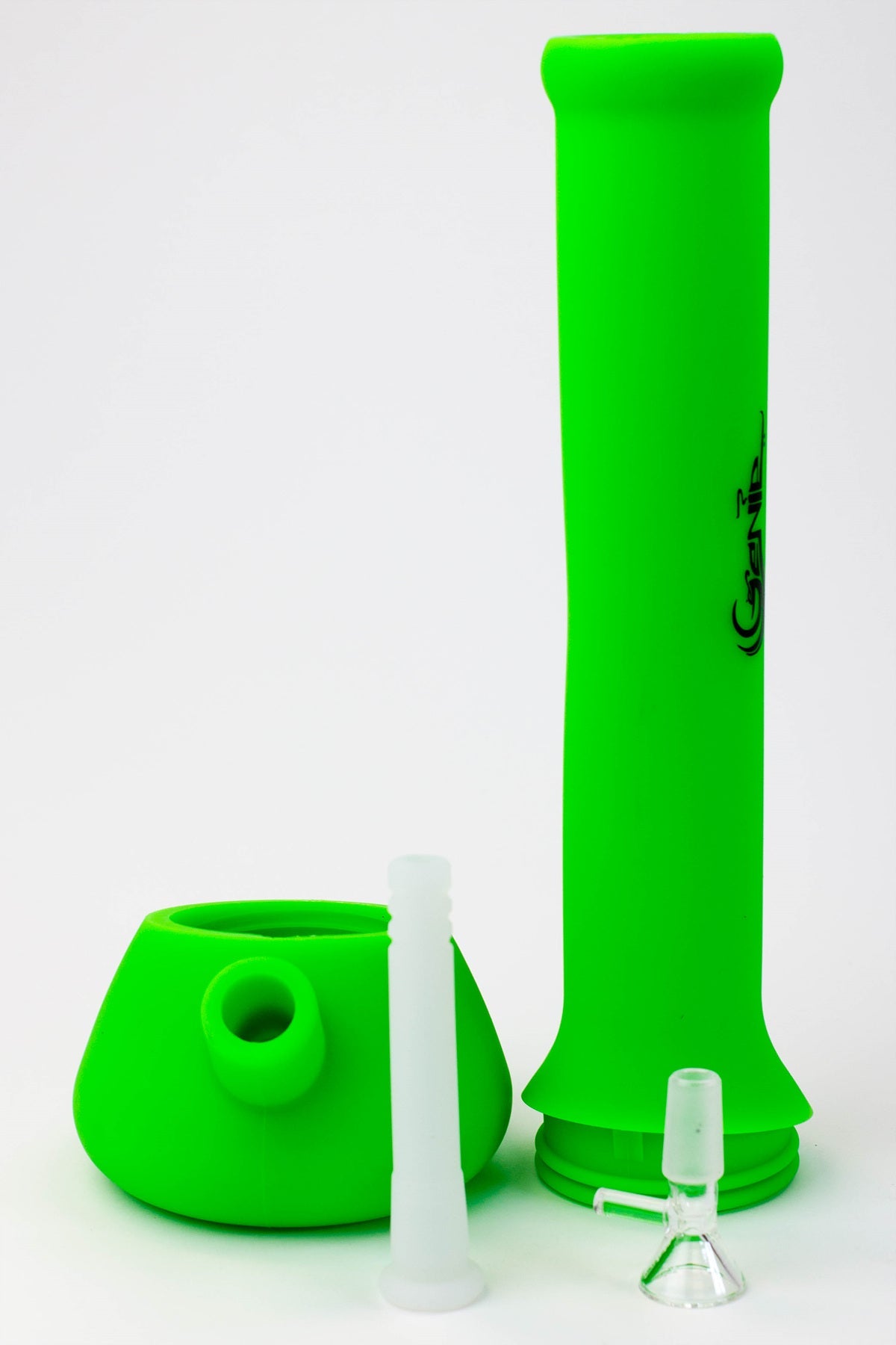 13" Genie Solid-color detachable Silicone water bong