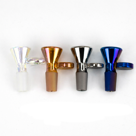 Cheech | Electroplated Glass Bowl – 14mm (Assorted Colors)