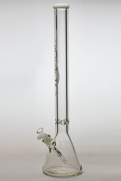 24" Genie 9 mm color accented beaker water bong