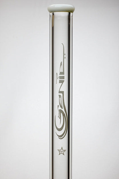 24" Genie 9 mm color accented beaker water bong