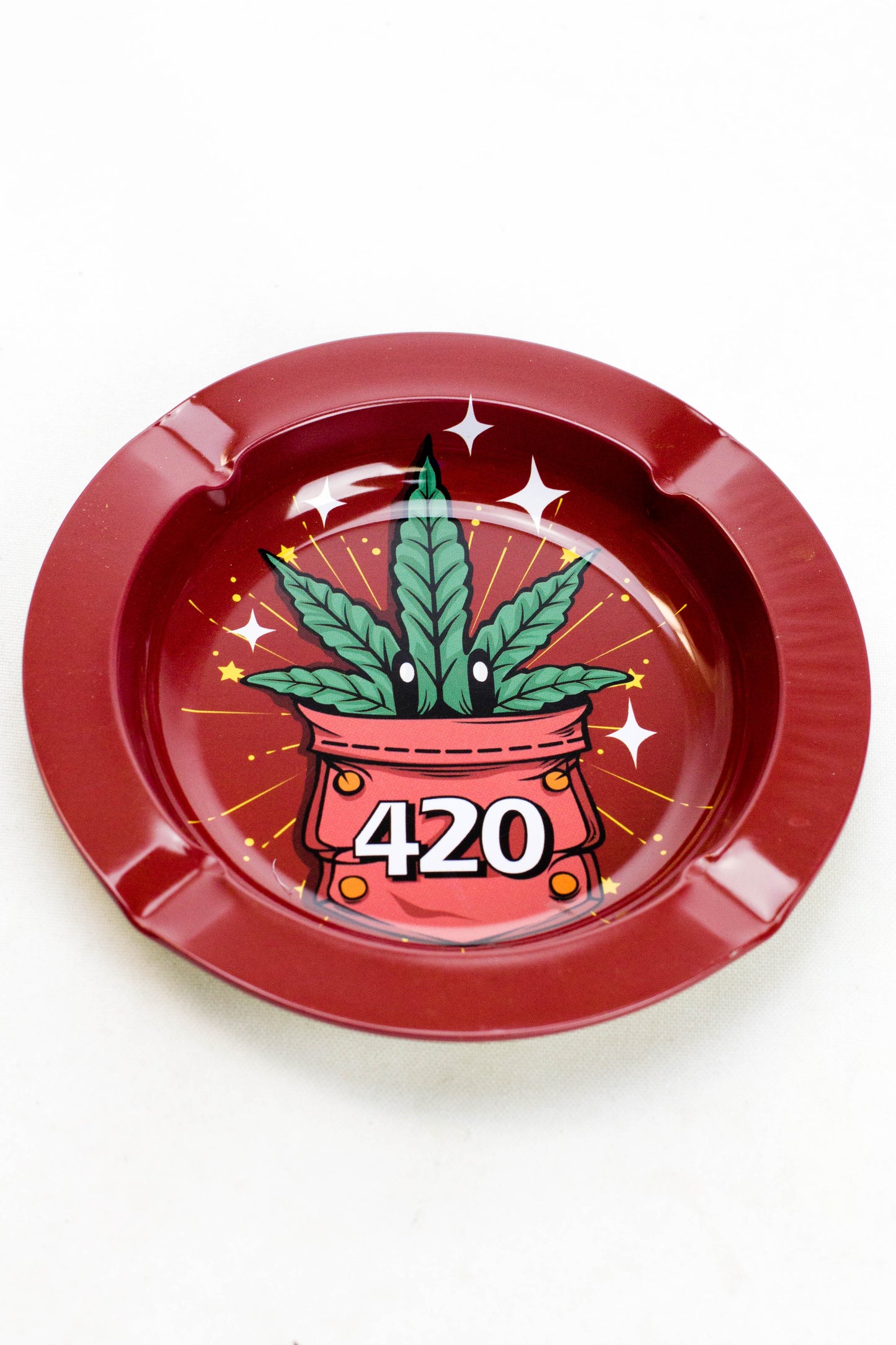 Smoke Arsenal round metal ashtray
