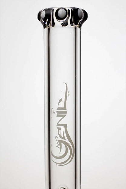 19.5" Genie 9 mm curved shaft glass beaker bong