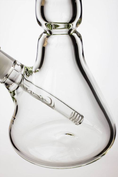 19.5" Genie 9 mm curved shaft glass beaker bong