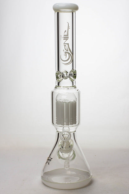 17.5" Genie 10-arm  9 mm colored bottom glass bong ( GE4180 )_5