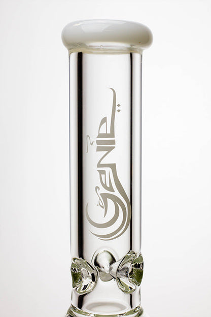 17.5" Genie 10-arm  9 mm colored bottom glass bong ( GE4180 )_6