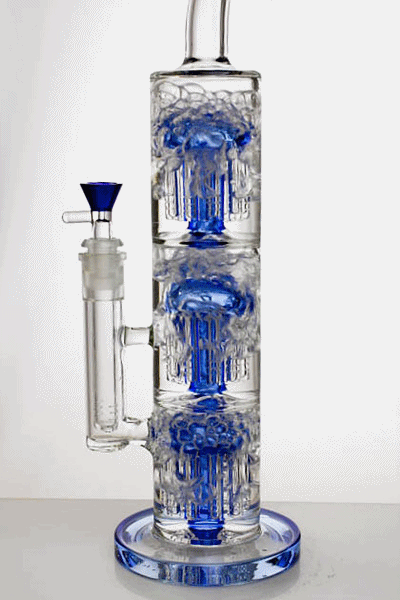 16" Infyniti Triple tree arms percolator glass bong