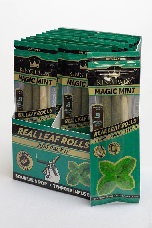 King Palm Hand-Rolled flavor slim Leaf - 20 packs