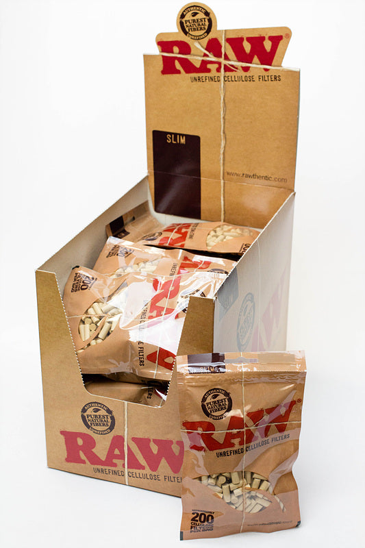 RAW Slim Cellulose Filters Display - 30 bags