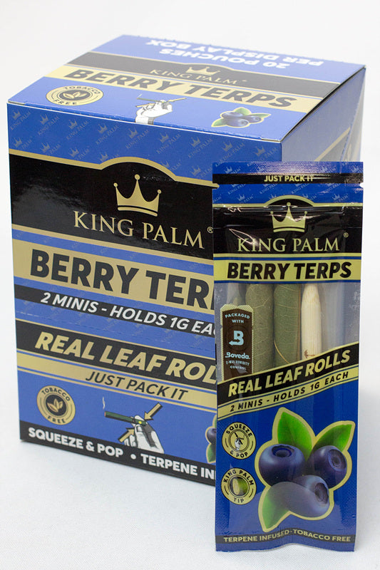 King Palm Hand-Rolled flavor 2 Mini Leaf - 20 packs