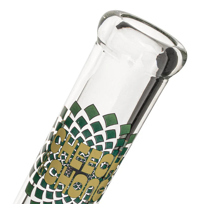 Cheech & Chong® Glass | 15" 7mm Thick Fibonacci Beaker Base Water Pipe