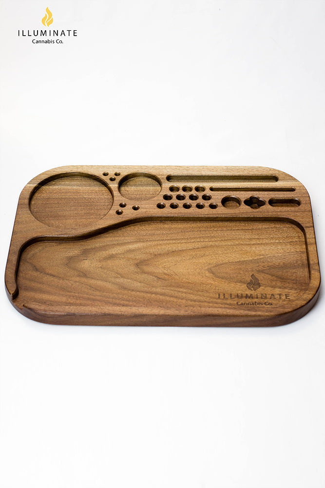 Walnut King size rolling tray K2