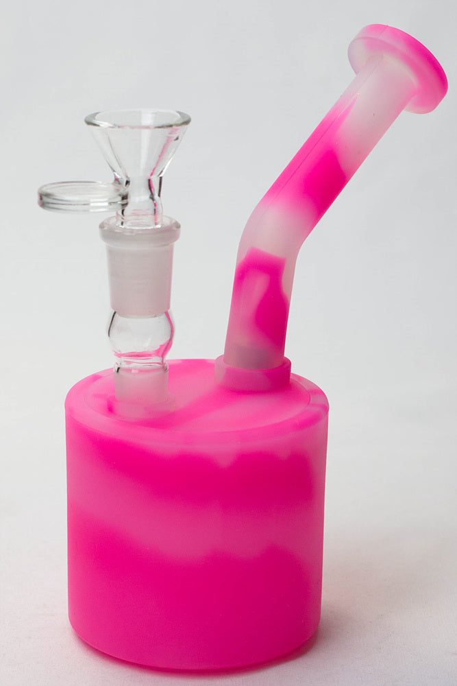 7" Detachable silicone bubbler