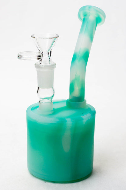 7" Detachable silicone bubbler