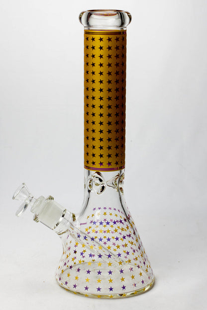 14" Star 7 mm glass water bong