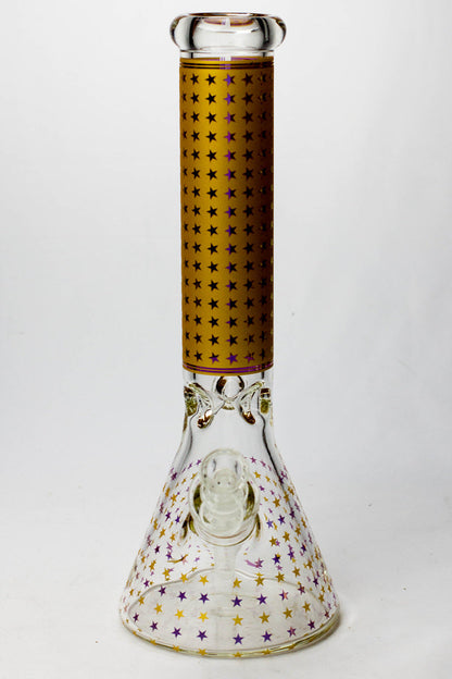 14" Star 7 mm glass water bong