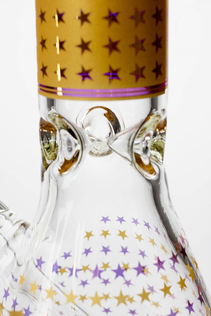 14" Star 7 mm glass water bong