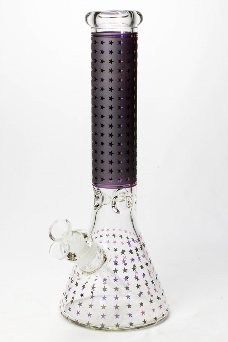 14" Star 7 mm glass water bong