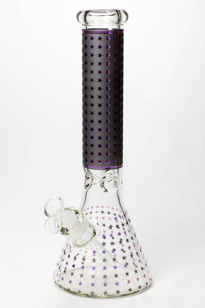 14" Star 7 mm glass water bong