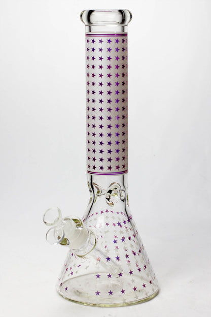 14" Star 7 mm glass water bong